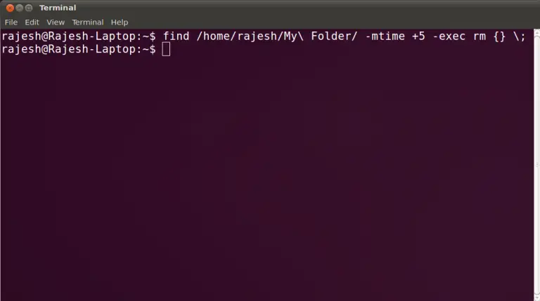 Löschen Sie Dateien, die älter als 'x' Tage in Linux sind