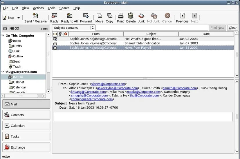 Novell Evolution 2