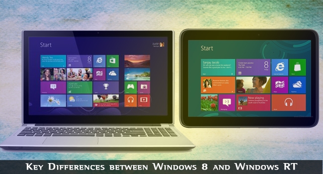 Différences entre Windows 8 et Windows RT