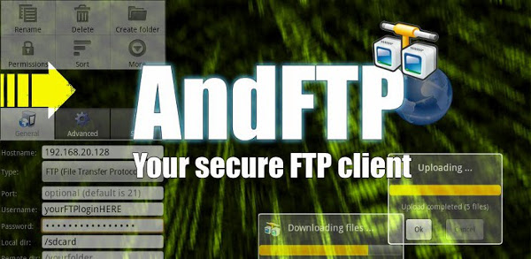 AndFTP приложение за Android