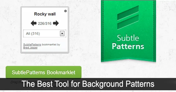 Subtle Patterns Bookmarklet: Preview Background Patterns on Your Website Best Tool for Background Patterns
