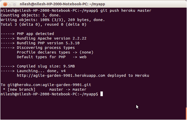 Heroku PHP-app-implementatie