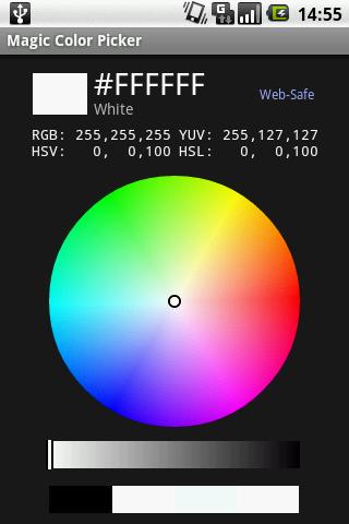 Aplicativo Magic Color Picker para Android