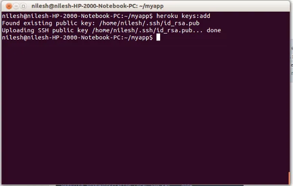 Upload SSH Keys