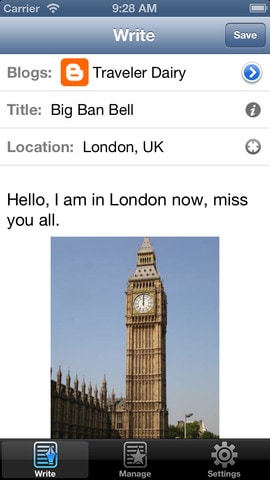 Blogpress iPhone-App