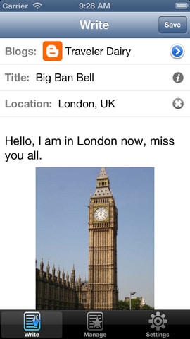 Blogpress iPhone App