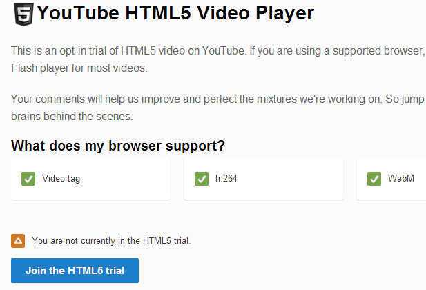 Uji Coba Pemutar HTML5 Beta