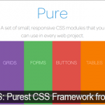 Pure CSS Framework do Yahoo!