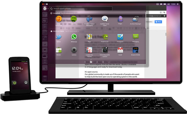 Ubuntu-Telefon zum PC