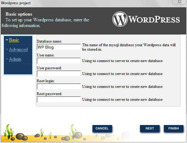 WordPress di CodeLobster