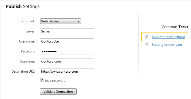 WebMatrixとMicrosoftAzureの統合