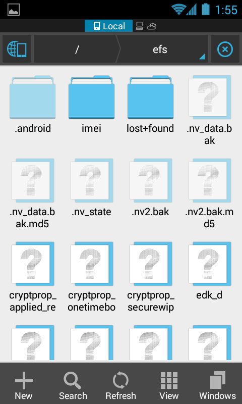 Приложение EFS для Android