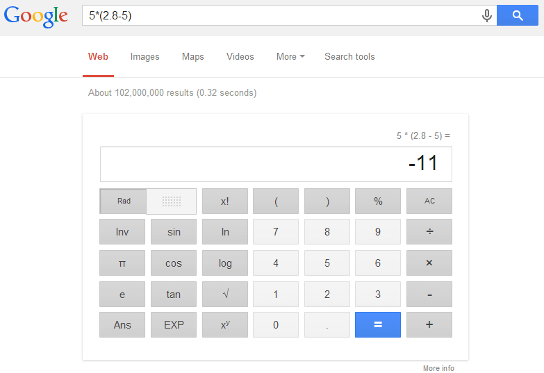 Google Calculator