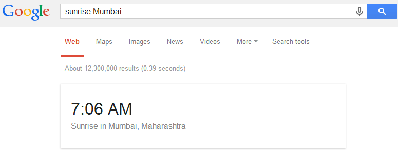 Google Penelusuran - Matahari Terbit