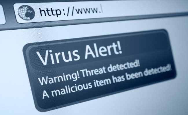 Alerte de virus