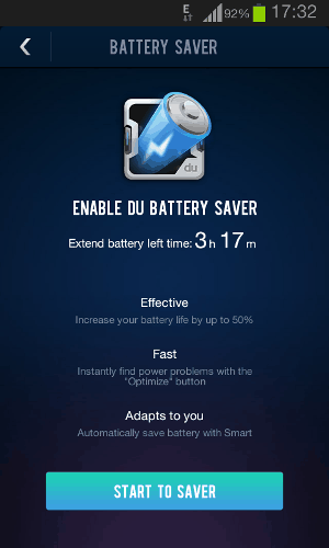 Battery Saver - приложение DU Speed ​​Booster