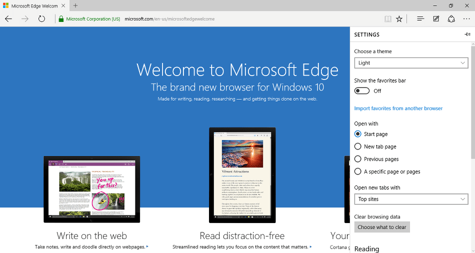 Abilita la modalità scura su Microsoft Edge