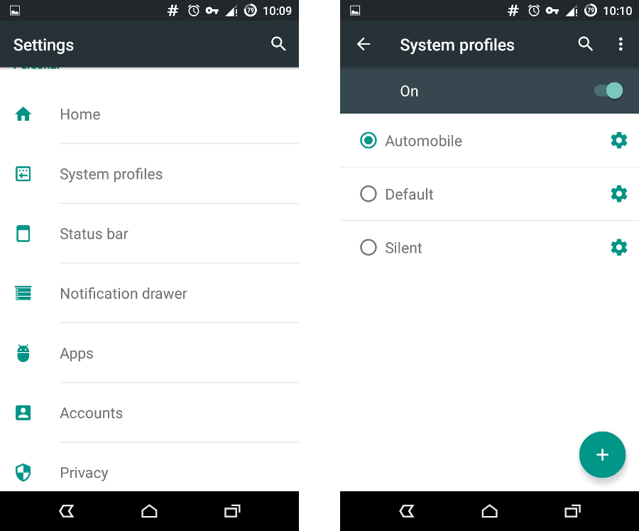 Profile systemowe