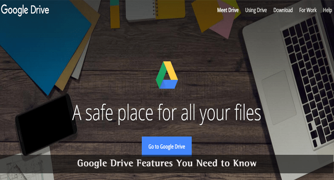 Fonctionnalités de Google Drive