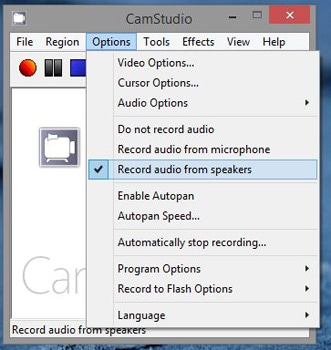 Select Audio input