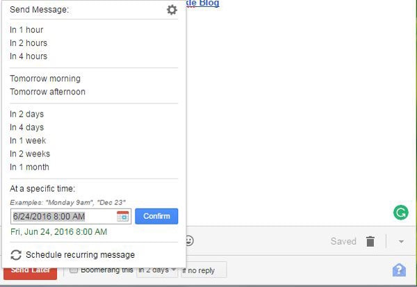 Boomerang para Gmail