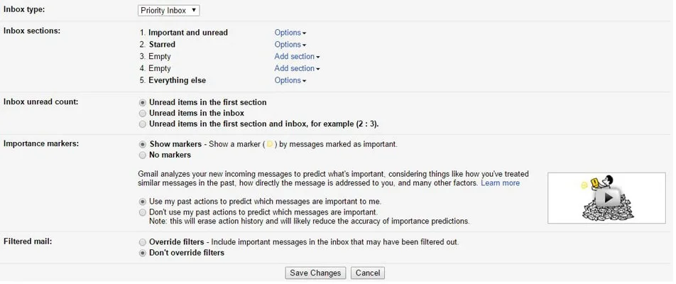 Change Inbox Mode