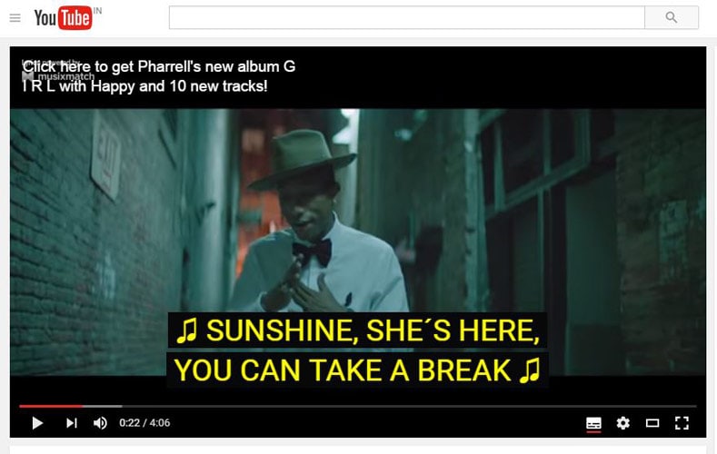 Lyrics ng Kanta ng Mga Extension ng Tugma sa YouTube Musix