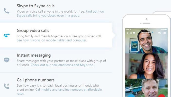 Skype Video Conferencing Service