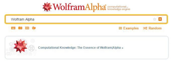 Wolfram Alphaの