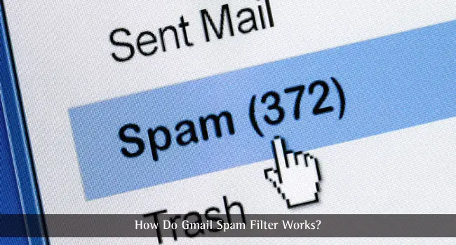 Filtro de spam do Gmail funcionando