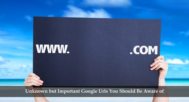 URL importantes de Google