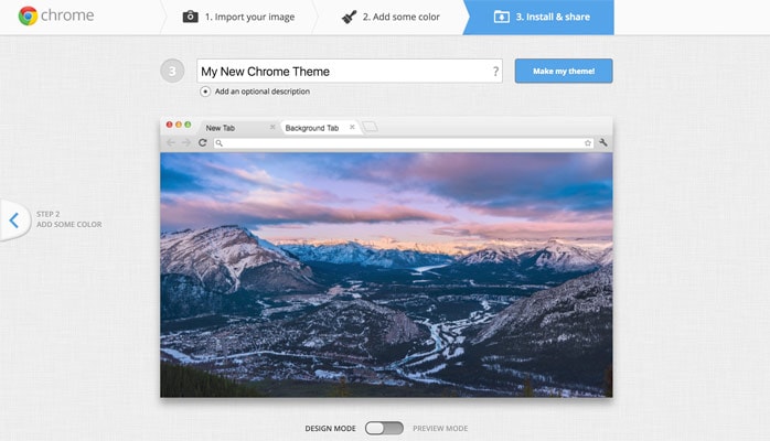 Name Your Chrome Theme