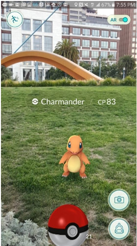 Pokemon Go Augmented Reality Game