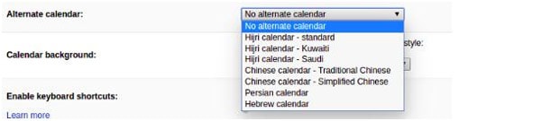Calendario alternativo