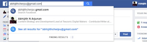 Facebook Reverse Email Search