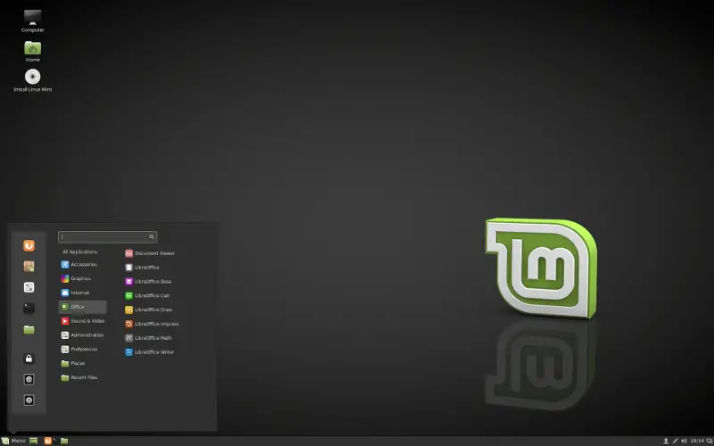Linux Mint Desktop - Kaneel