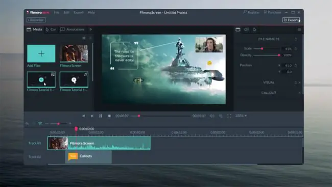 Filmora Scrn Cel mai bun software pentru cameră web