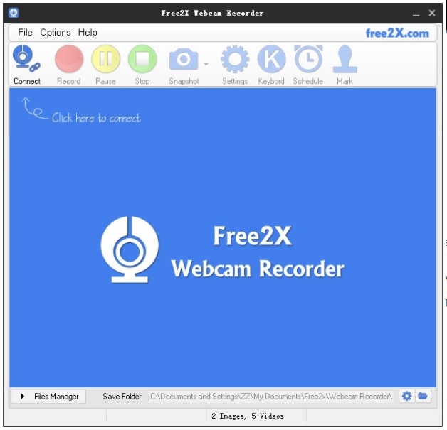 Free2X записващо устройство с уеб камера