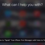 iPhone głos na wiadomość tekstową