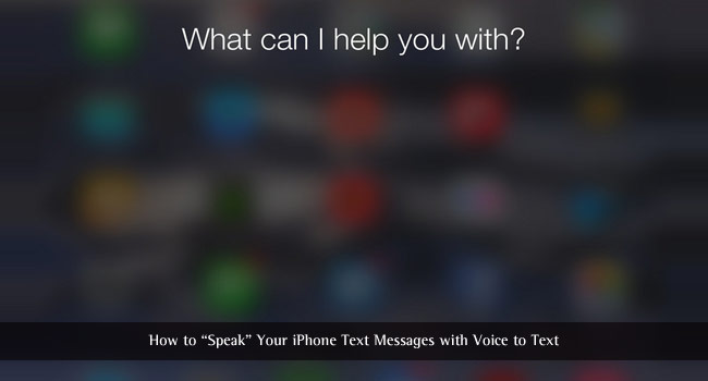 Mesaj iPhone de la voce la text