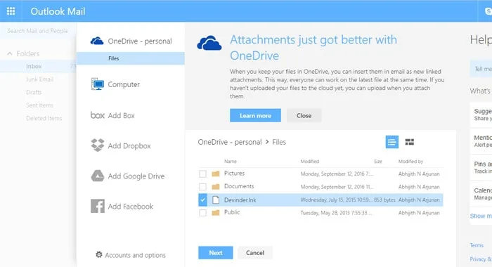 Outlook Storage and Limits