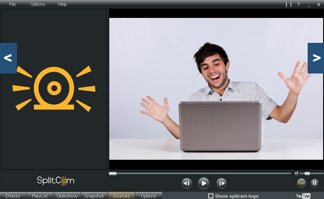 Software gratuito per webcam SplitCam