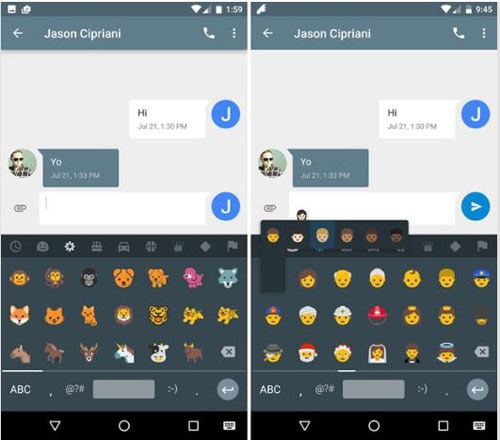 Emojis für Android N