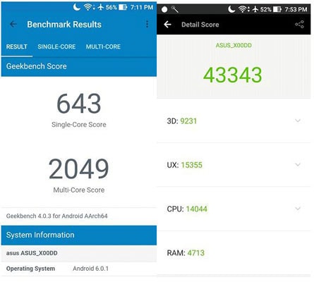 Asus Zenfone 3 Max Benchmark Wydajność