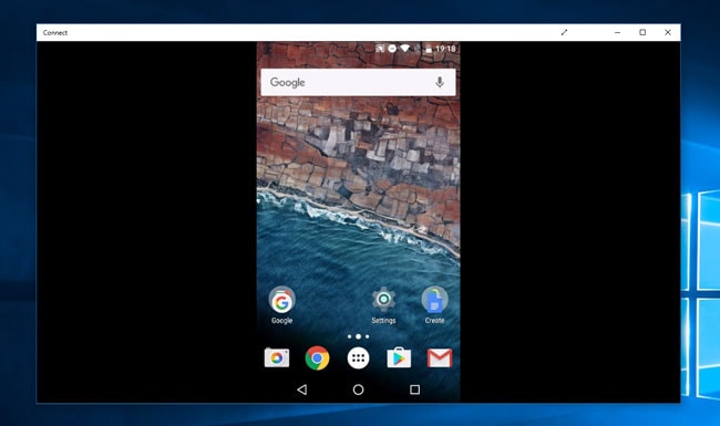 Windows mirroring Android