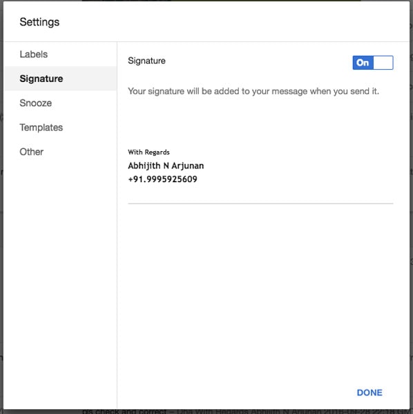 Tambahkan Tanda Tangan ke Gmail