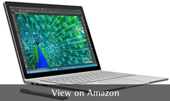 Microsoft Surface Book "width =" 336 "height =" 200 "data-pin-description =" Microsoft Surface Book "/><br /><strong>Écran:</strong> 13,5 pouces<br /><strong>Coprocesseur graphique:</strong> Intel HD GeForce Graphics,<br /><strong>Poids: </strong> 7,2 onces<br /><strong>Prix:</strong> Vérifier le prix sur Amazon</p>
<h3><span class=