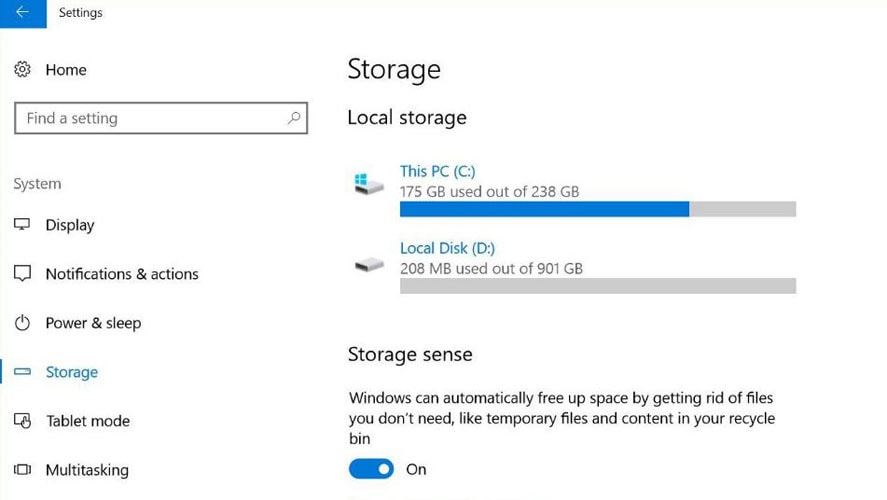 Storage Sense