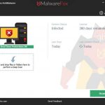 Interface utilisateur principale de MalwareFox