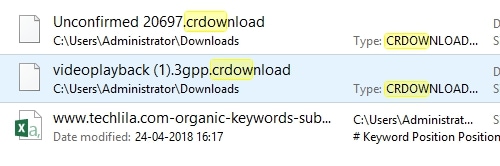 CRDOWNLOADファイル形式